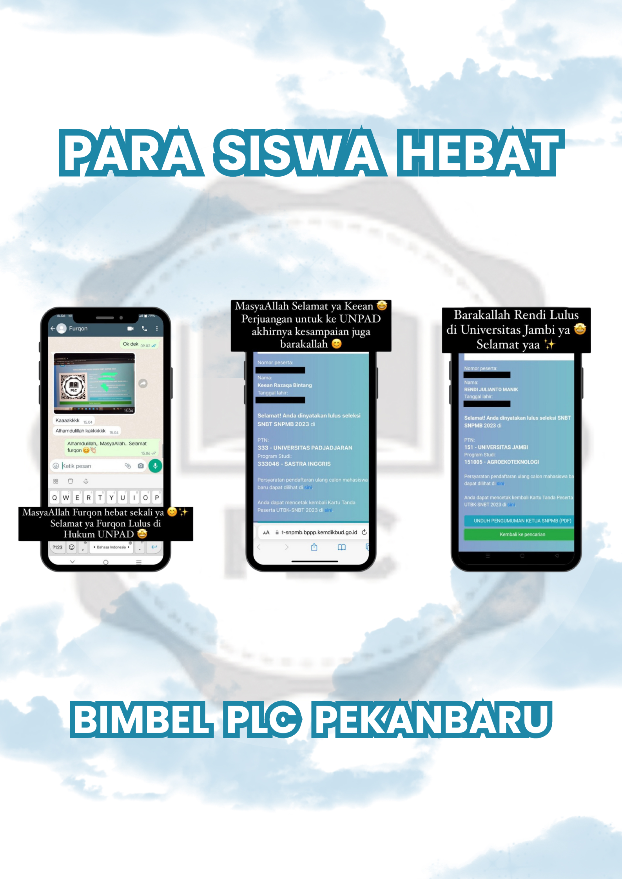 apa kata siswa siswa les snbt di bimbel plc pekanbaru